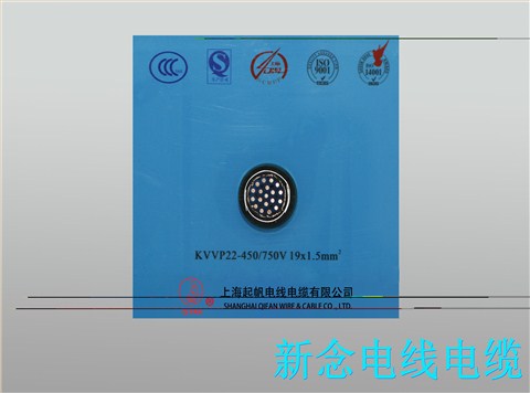 控制电缆KVVP22-450 750V 19X1.5mm2